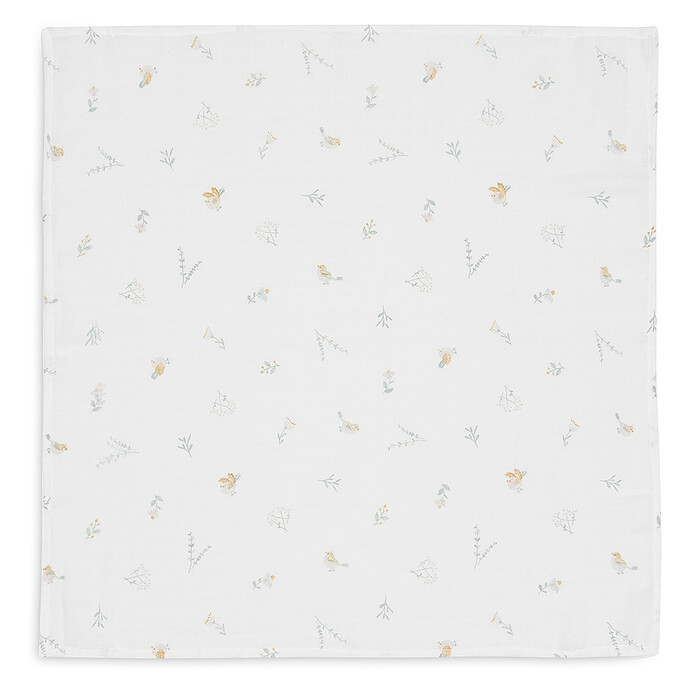 Lot de 3 Petits Langes Gaze de Coton - Lovely birds Jollein