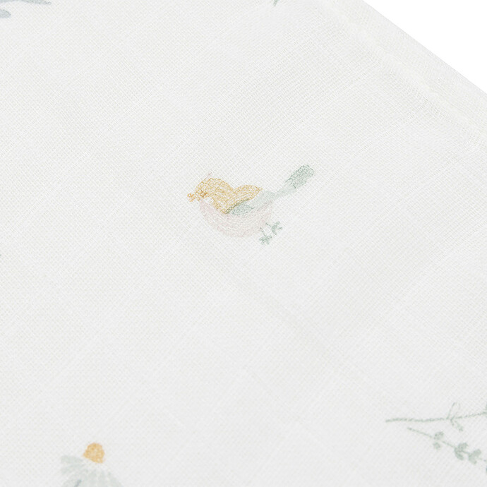 Achat Lot de 3 Petits Langes Gaze de Coton - Lovely birds
