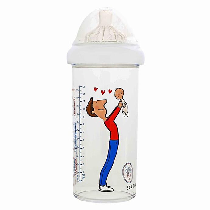 Biberon Papa et Bébé by Soledad - 360 ml Le Biberon Français