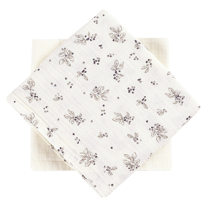 Lot de 2 Langes - Sloeberry et Cream Bonjour Little