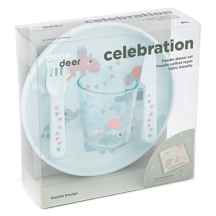 Achat Coffret Repas Foodie - Celebration Bleu