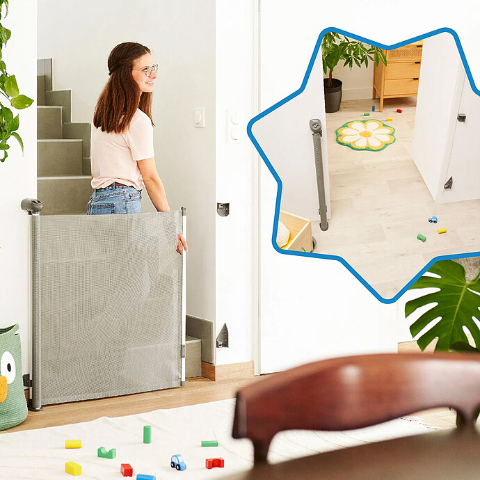 Achat Barrière de Sécurité Rétractable Safe & Roll - Gris