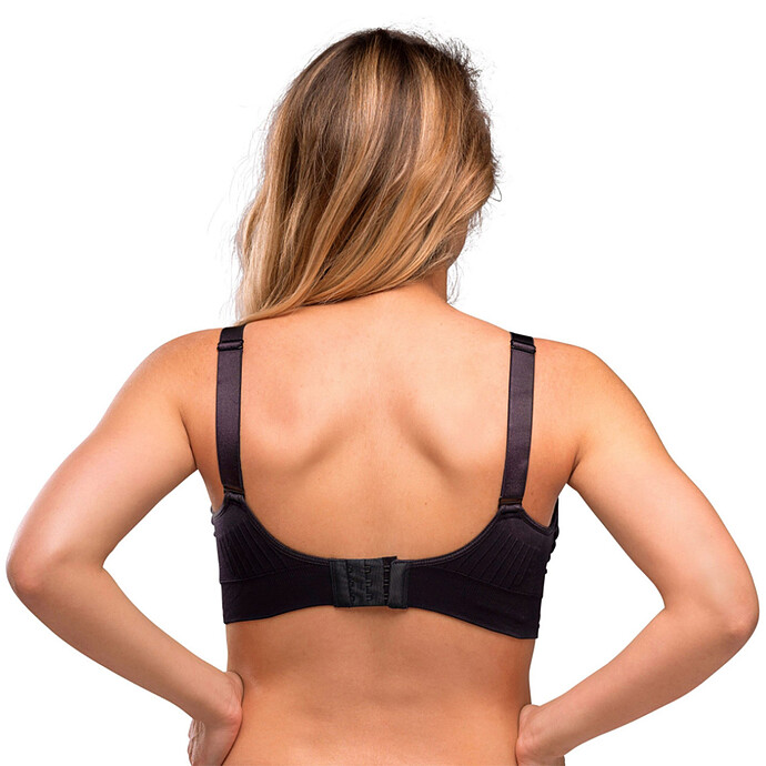 Soutien-gorge de Grossesse et d'Allaitement Rembourré Sans Coutures Noir - XL pas cher