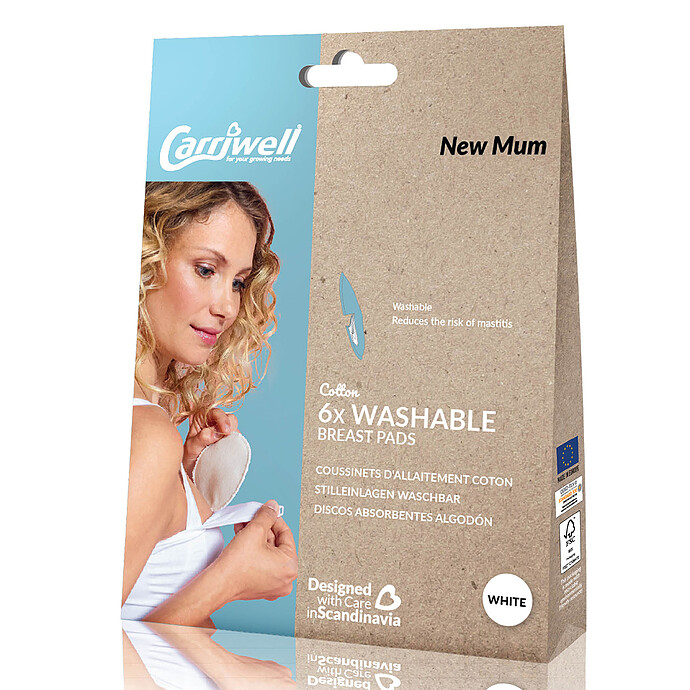 Achat Lot de 6 Coussins d'Allaitement en Coton Bio Blanc - Taille Unique