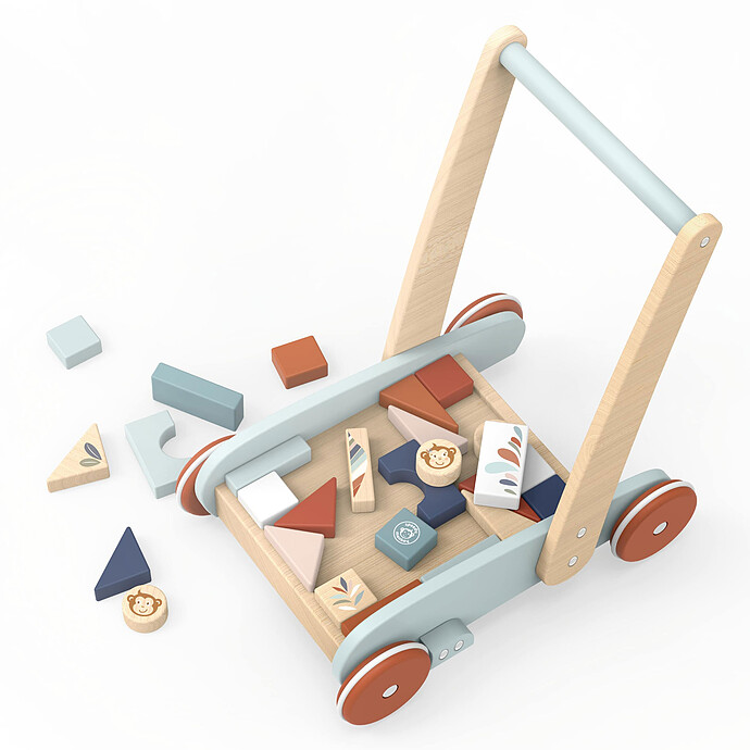 Chariot de Marche et Jeu de Formes Speedy Monkey