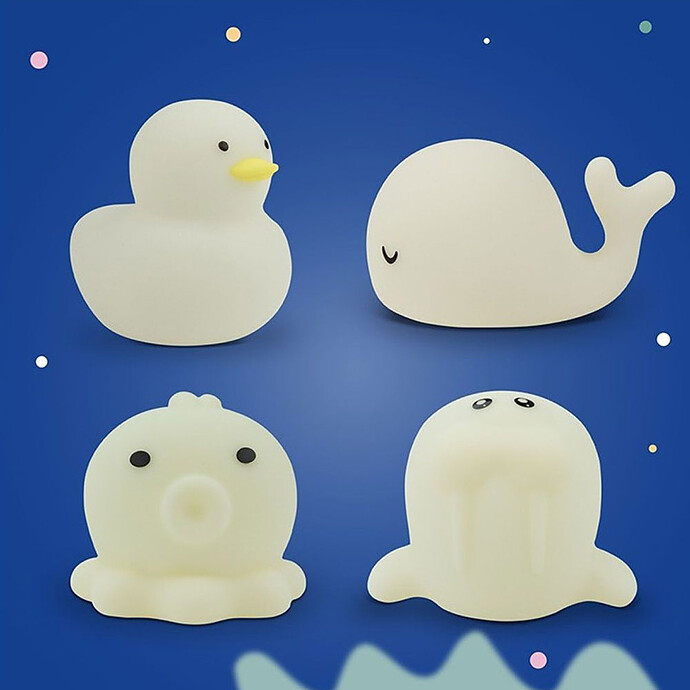 Avis Lot de 4 Jouets de Bain Lumineux