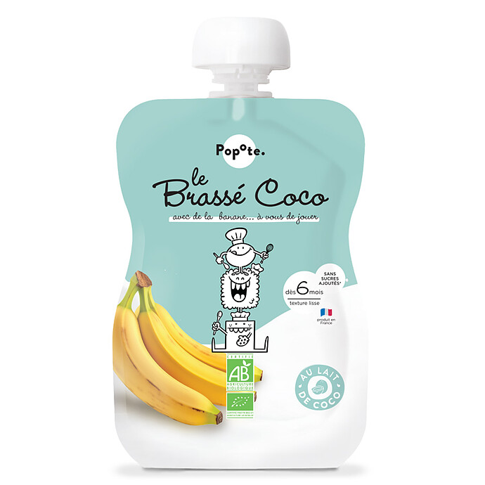Gourde Repas Bio Brassé Coco Banane - 100 g Popote