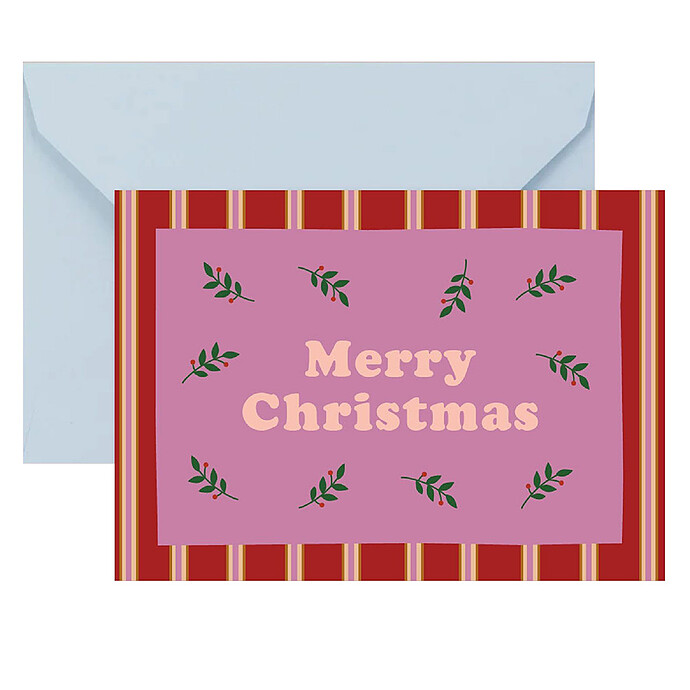 Carte Merry Christmas Ma petite vie
