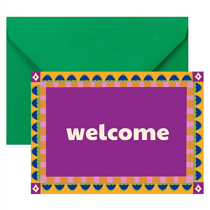 Carte Welcome Ma petite vie