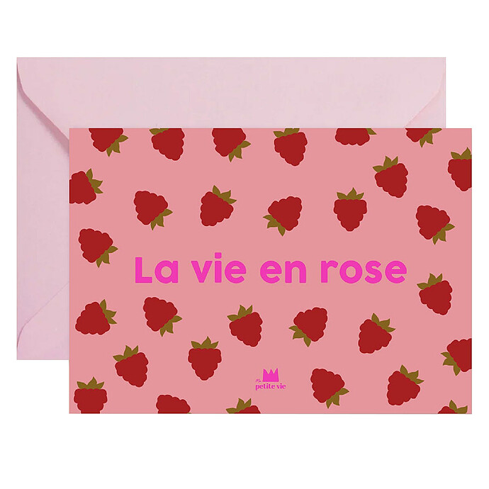 Carte La Vie en Rose Ma petite vie