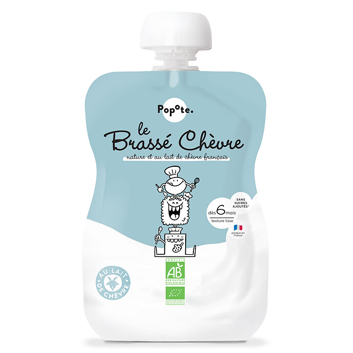 Gourde Repas Bio Brassé Chèvre - 100 g Popote