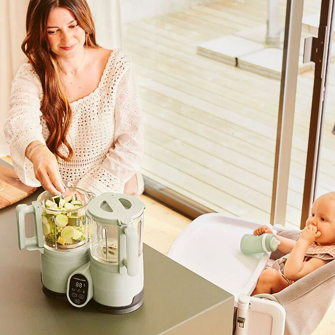 Nutribaby Glass - Celadon Green Babymoov