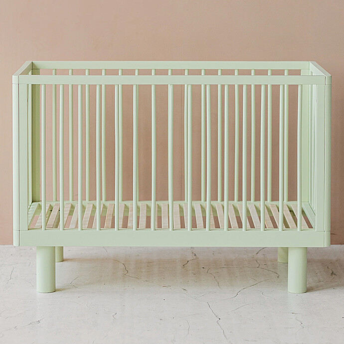 Lit Bébé Evolutif Nox Pistache - 60 x 120 cm Karl & Fric