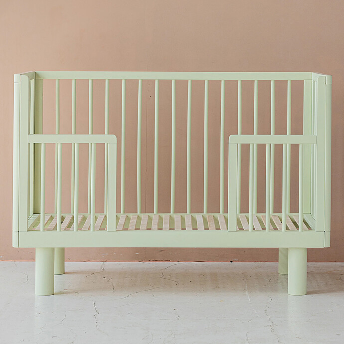 Lit Bébé Evolutif Nox Pistache - 60 x 120 cm Karl & Fric