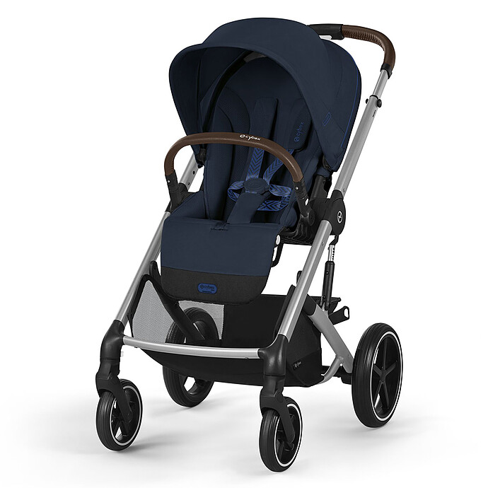 Poussette Citadine Balios S Lux Cadre Argent - Ocean Blue Cybex