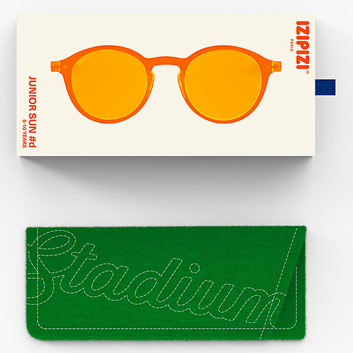 Lunettes de Soleil Junior Sun #D Stadium 5/10 Ans - Orange Smash pas cher
