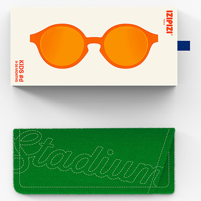 Lunettes de Soleil Kids #D Stadium 9/36 Mois - Orange Smash pas cher