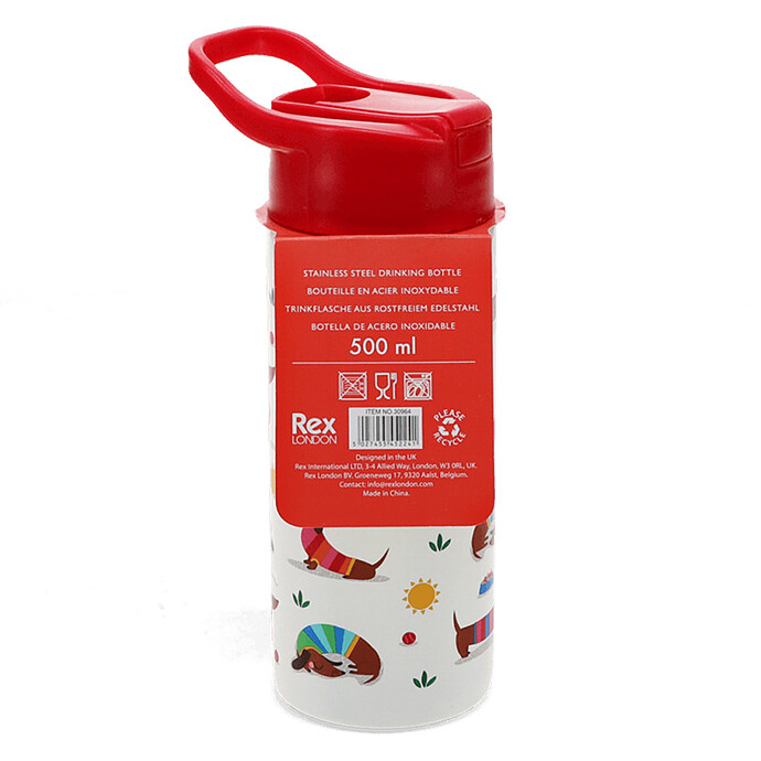 Gourde Inox Chien Saucisse - 500 ml pas cher