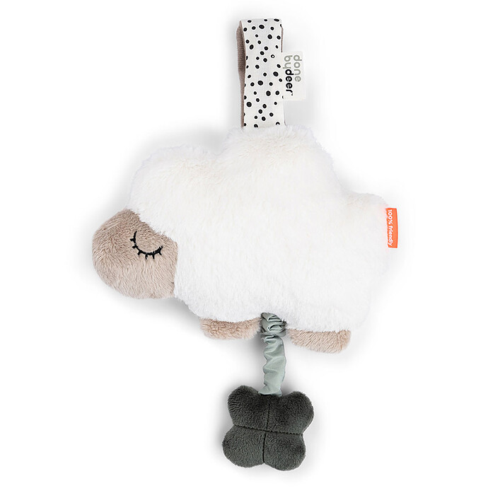 Peluche Musicale à Suspendre Sheepy - Sable Done by Deer