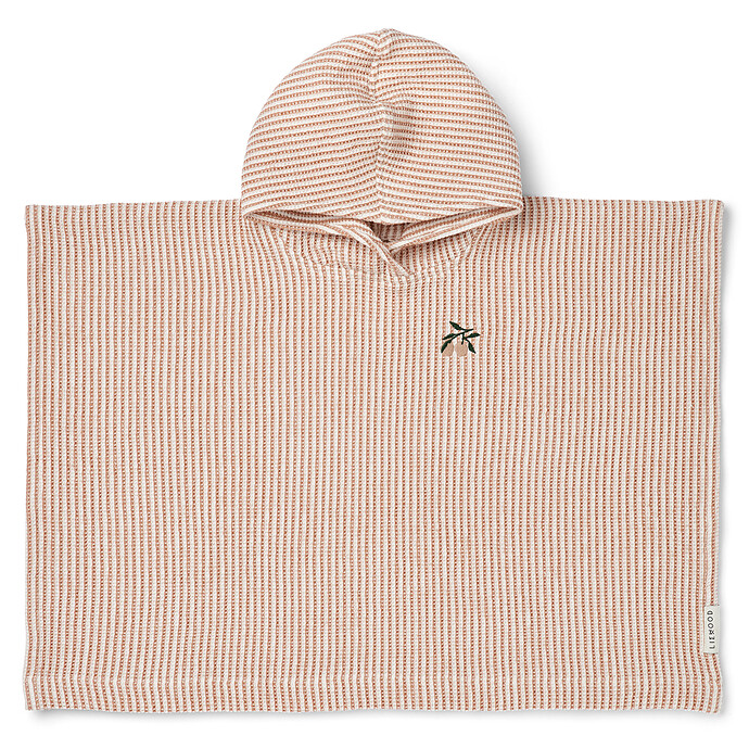 Poncho Brodé Paco Tuscany Rose Creme de la Creme - 1/2 Ans Liewood