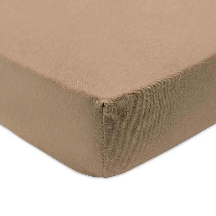 Avis Lot de 2 Draps Housse Jersey Wild Rose & Biscuit - 60 x 120 cm 