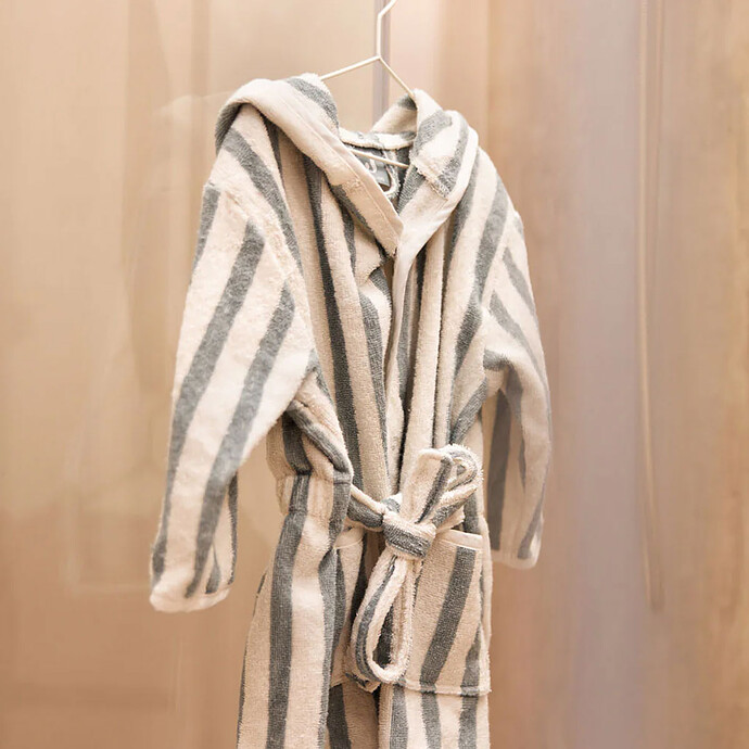 Avis Peignoir de Bain Stripe Sea Green - 3/4 Ans 