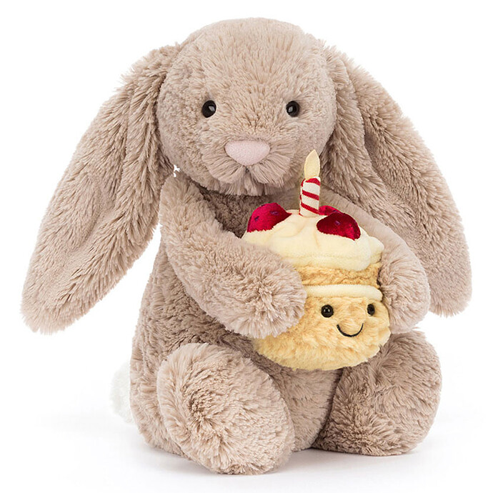 Bashful Beige Bunny Birthday Jellycat