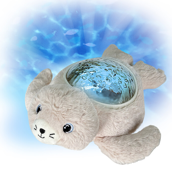 Peluche Veilleuse Projecteur Dynamique Phoque Aqua Dream Pabobo
