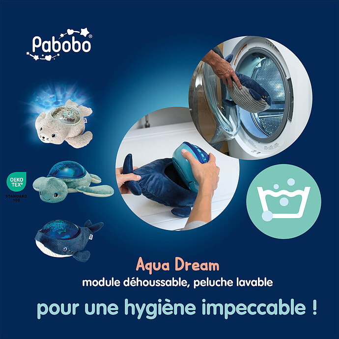 Achat Peluche Veilleuse Projecteur Dynamique Phoque Aqua Dream