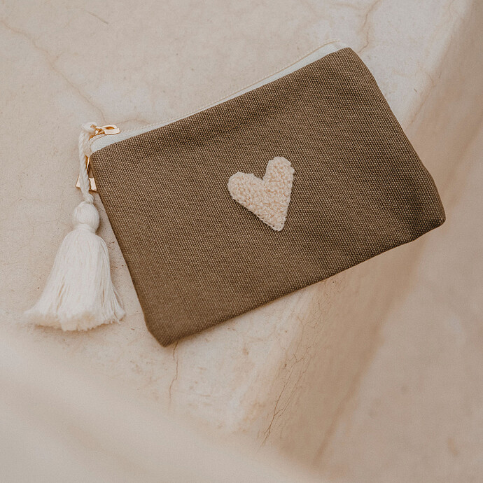 Achat Porte-monnaie Love - Taupe