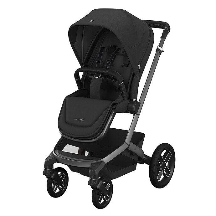 Poussette Trio Fame - Siège Auto Pebble 360 i-Size Groupe 0+ - Nacelle Fame - Twillic Black Maxi-Cosi
