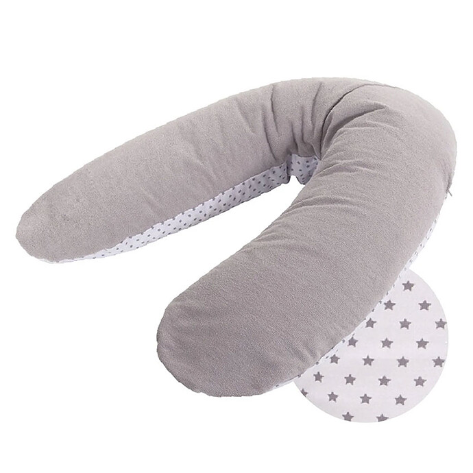 Coussin de Maternité Eponge - Gris / Etoiles Tinéo