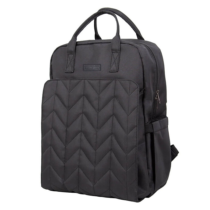Sac à Dos à Langer Matelassé - Noir Tinéo