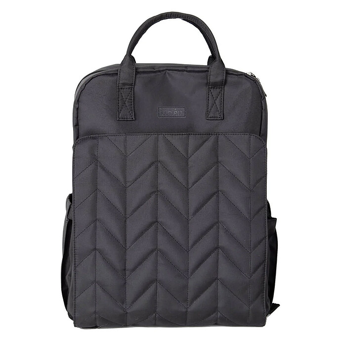 Sac à Dos à Langer Matelassé - Noir Tinéo