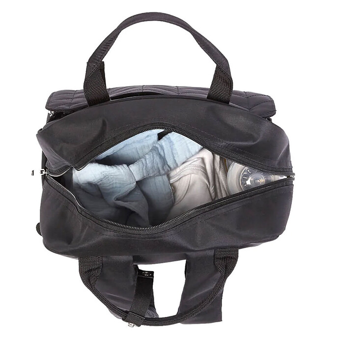 Avis Sac à Dos à Langer Matelassé - Noir