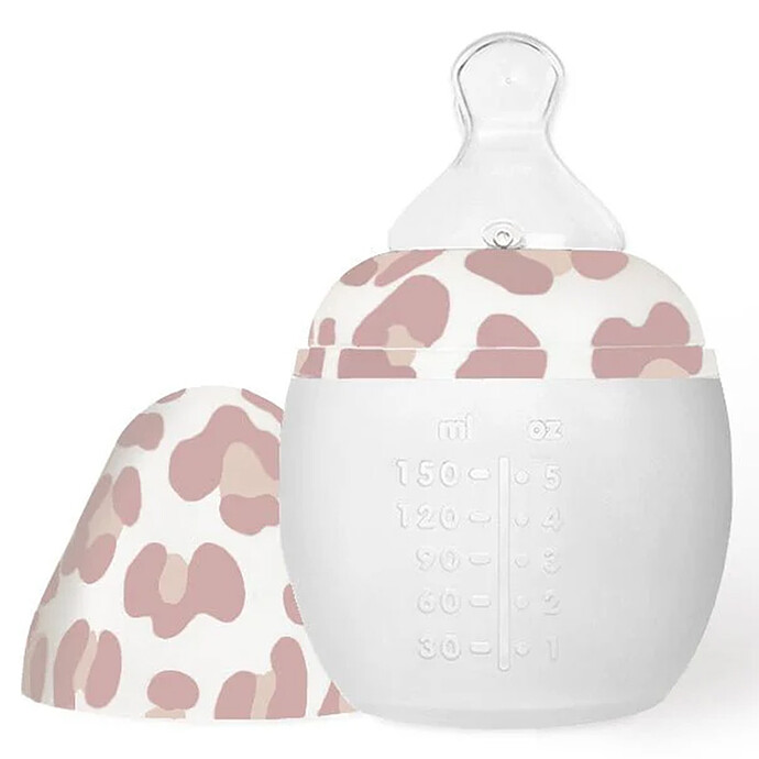 Biberon BibRond Graouu Rose - 150 ml Elhée