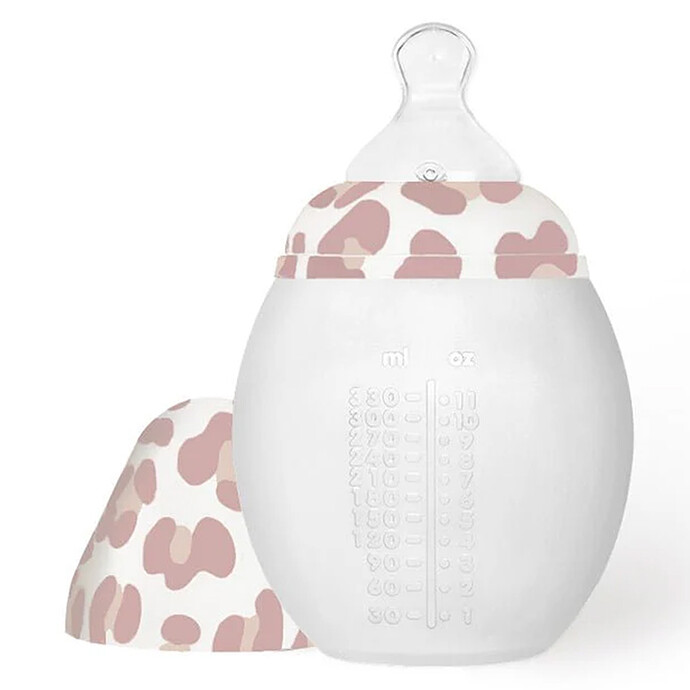 Biberon BibRond Graouu Rose - 330 ml Elhée