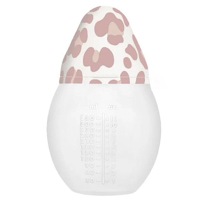Biberon BibRond Graouu Rose - 330 ml Elhée