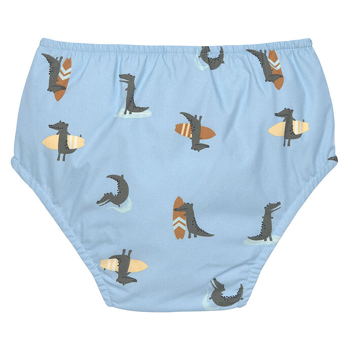 Maillot de Bain Couche Crocodile Bleu Ciel - 12/18 Mois  LÄSSIG