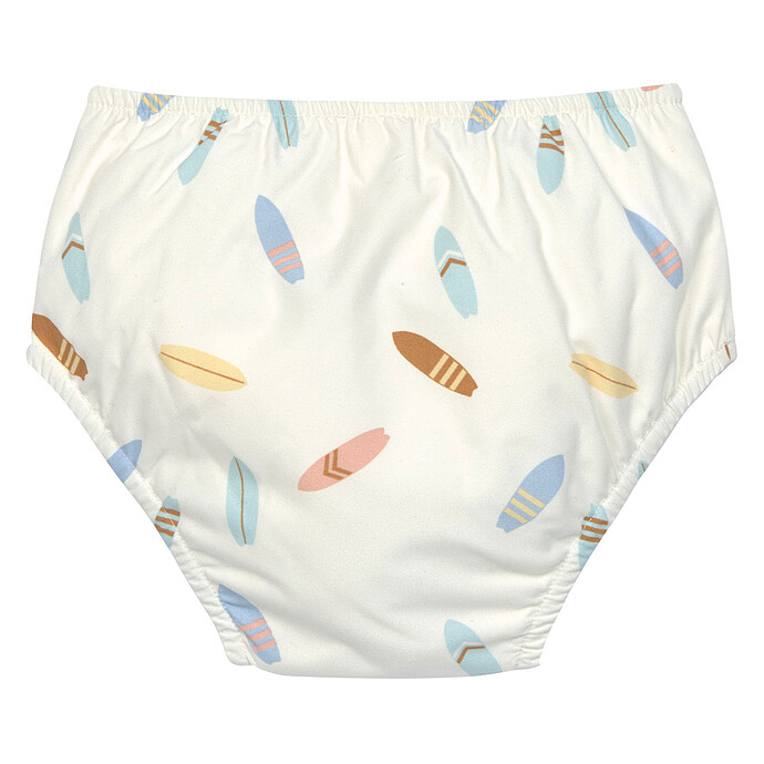 Avis Maillot de Bain Couche Planches de Surf Ecru - 2/3 Ans