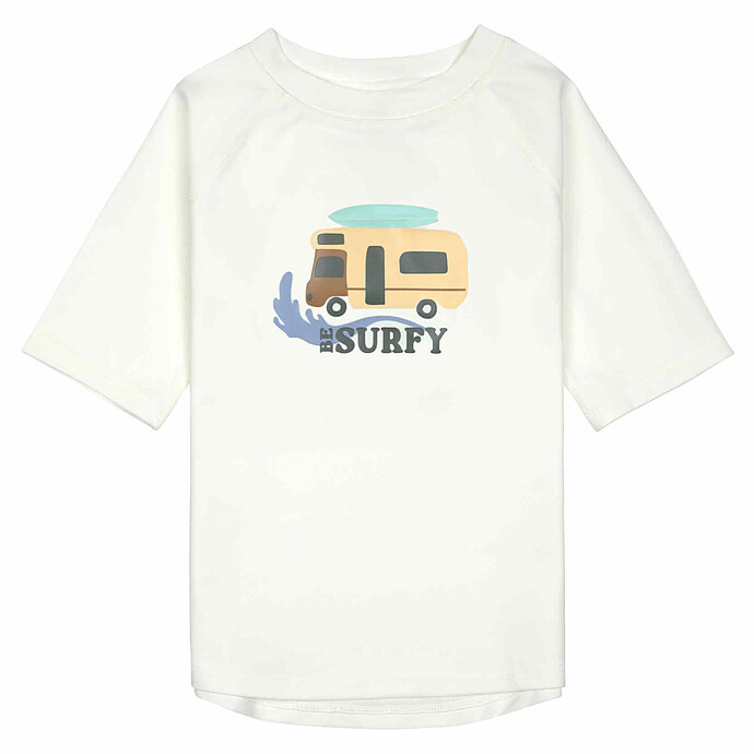 T-shirt Anti-UV Manches Courtes Camper Ecru - 3/6 Mois  LÄSSIG