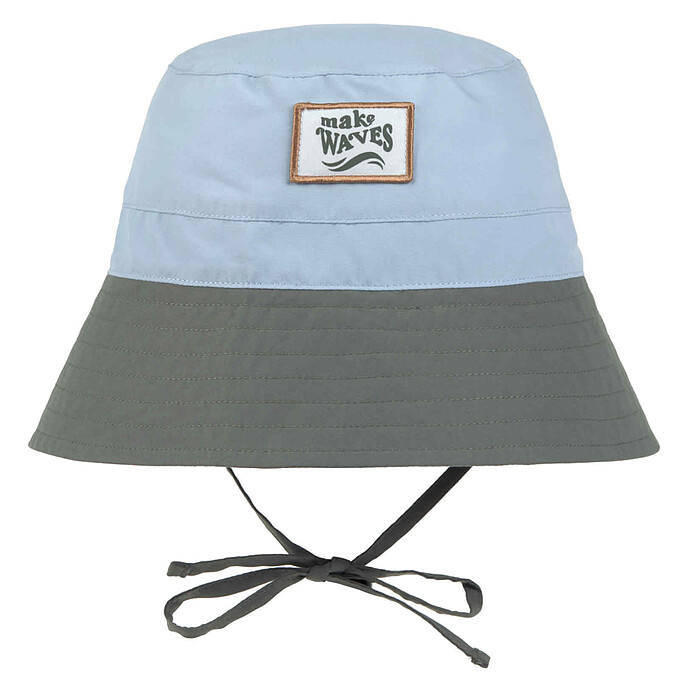 Bob Anti-UV Bleu Ciel Olive Foncé - 6/18 Mois  LÄSSIG