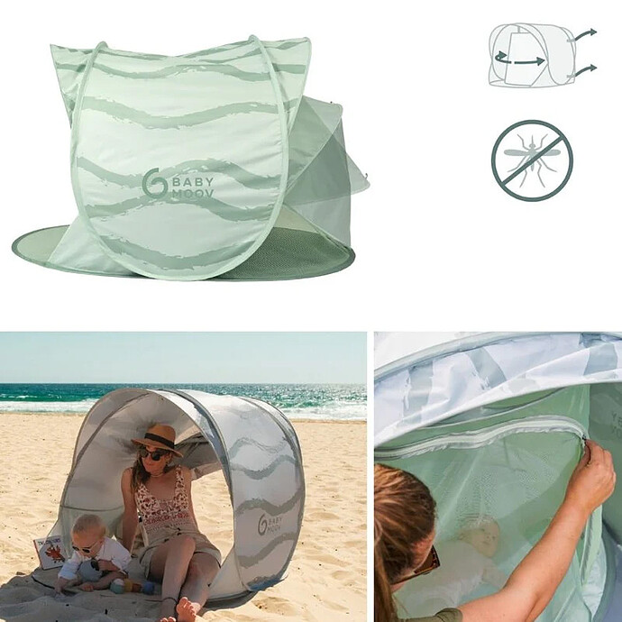 Avis Tente Anti-UV Rafraichissante Moov & Protect - Green Lagoon