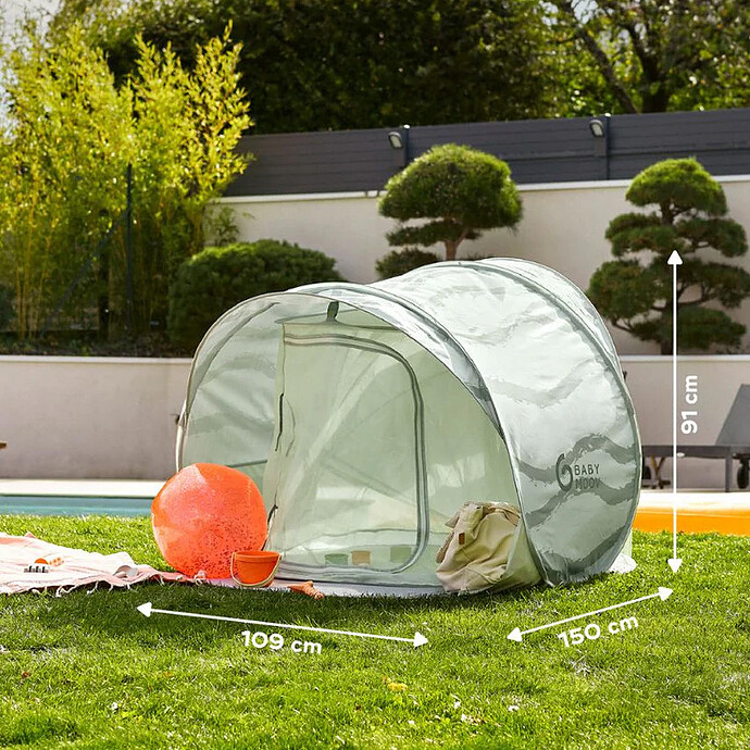 Tente Anti-UV Rafraichissante Moov & Protect - Green Lagoon pas cher