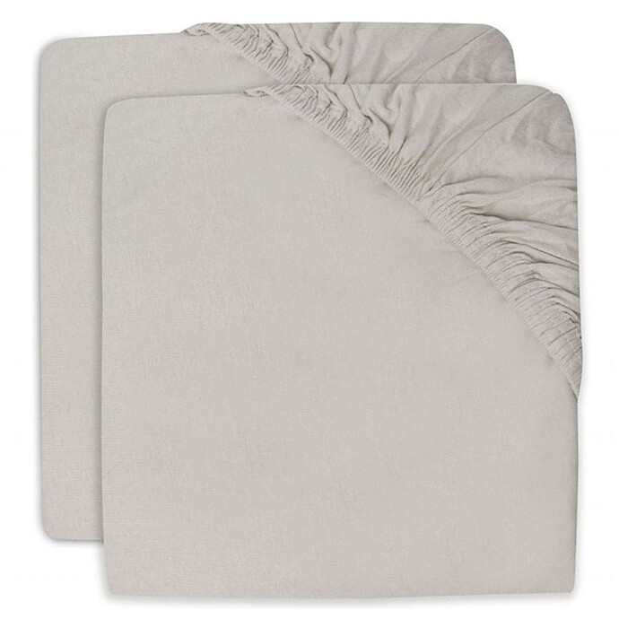 Lot de 2 Draps Housse Berceau et Cododo Jersey Nougat - 40-50 x 80-90 cm Jollein