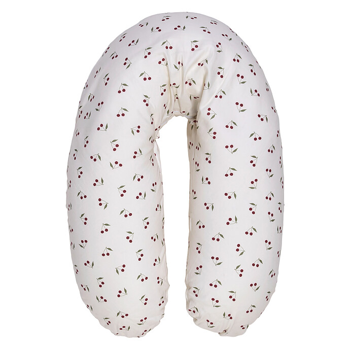 Coussin de Maternité et d'Allaitement Coton - Cerises Candide