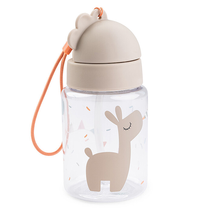 Gourde avec Paille Celebration Sable - 280 ml  Done by Deer