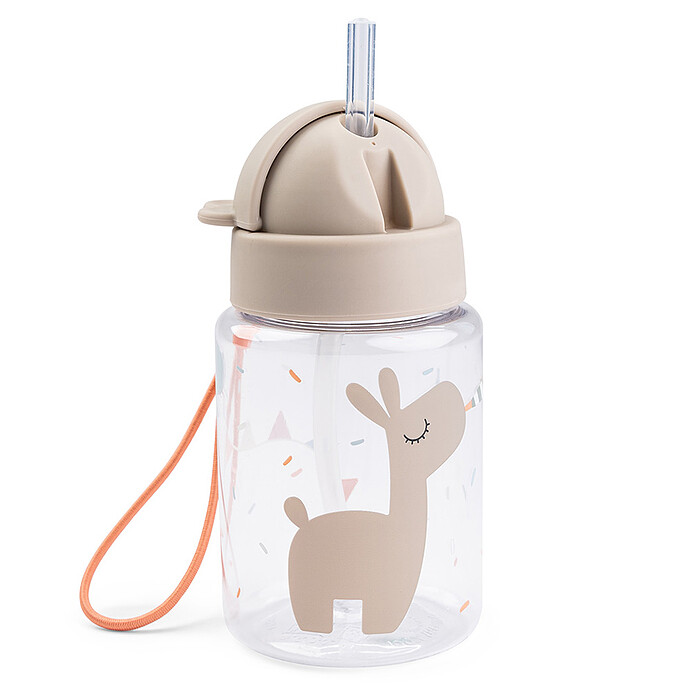 Gourde avec Paille Celebration Sable - 280 ml  Done by Deer