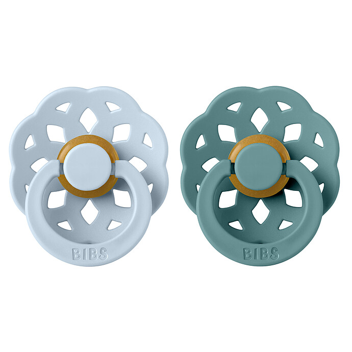 Lot de 2 Tétines Boheme Baby Blue & Island Sea - 6/18 Mois Bibs