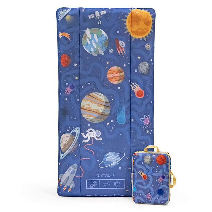 Matelas Gonflable Jetkids CloudsSleeper Labyrinthe Spacial - 75 x 150 cm Stokke